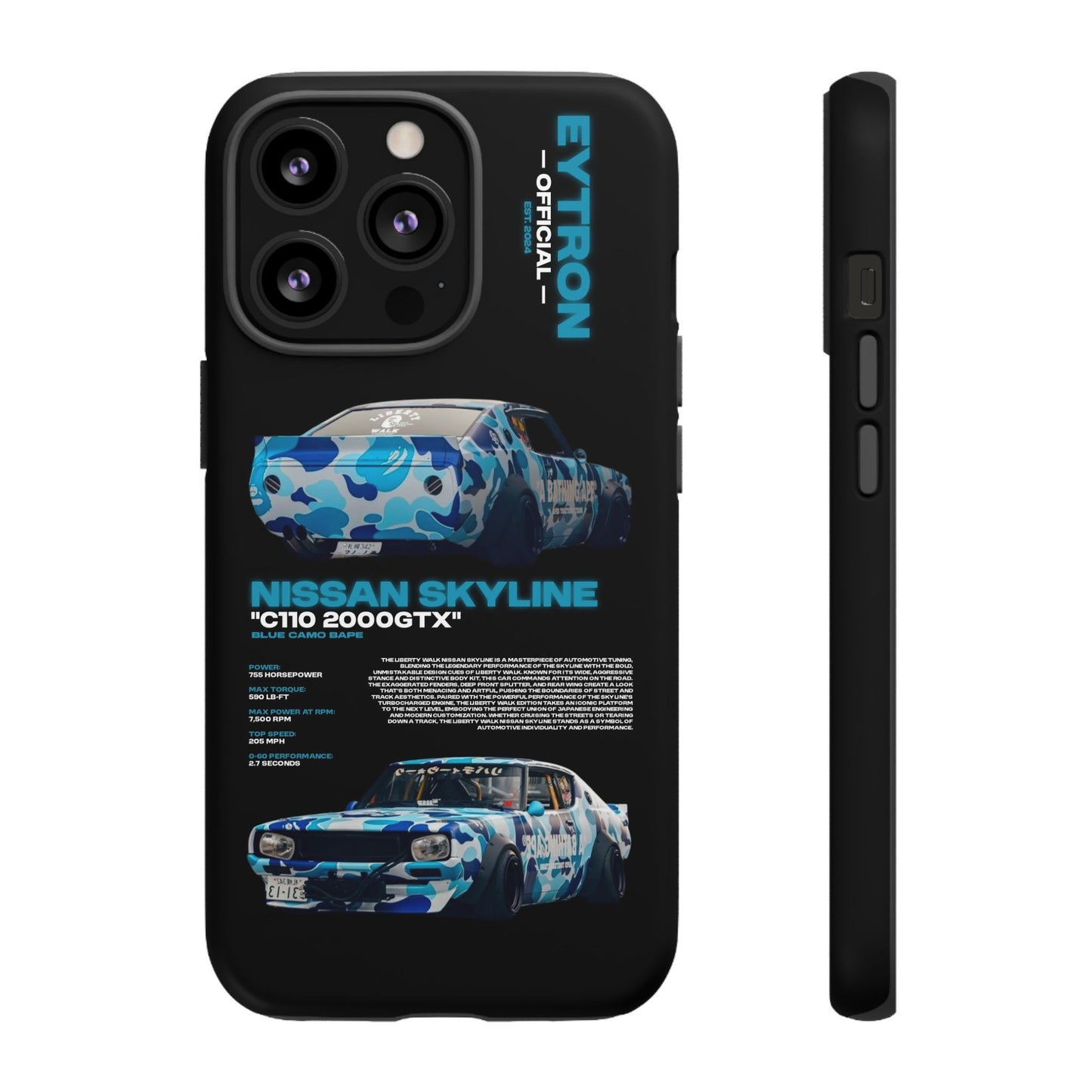 "Blue Camo Bape" Sturdy Case