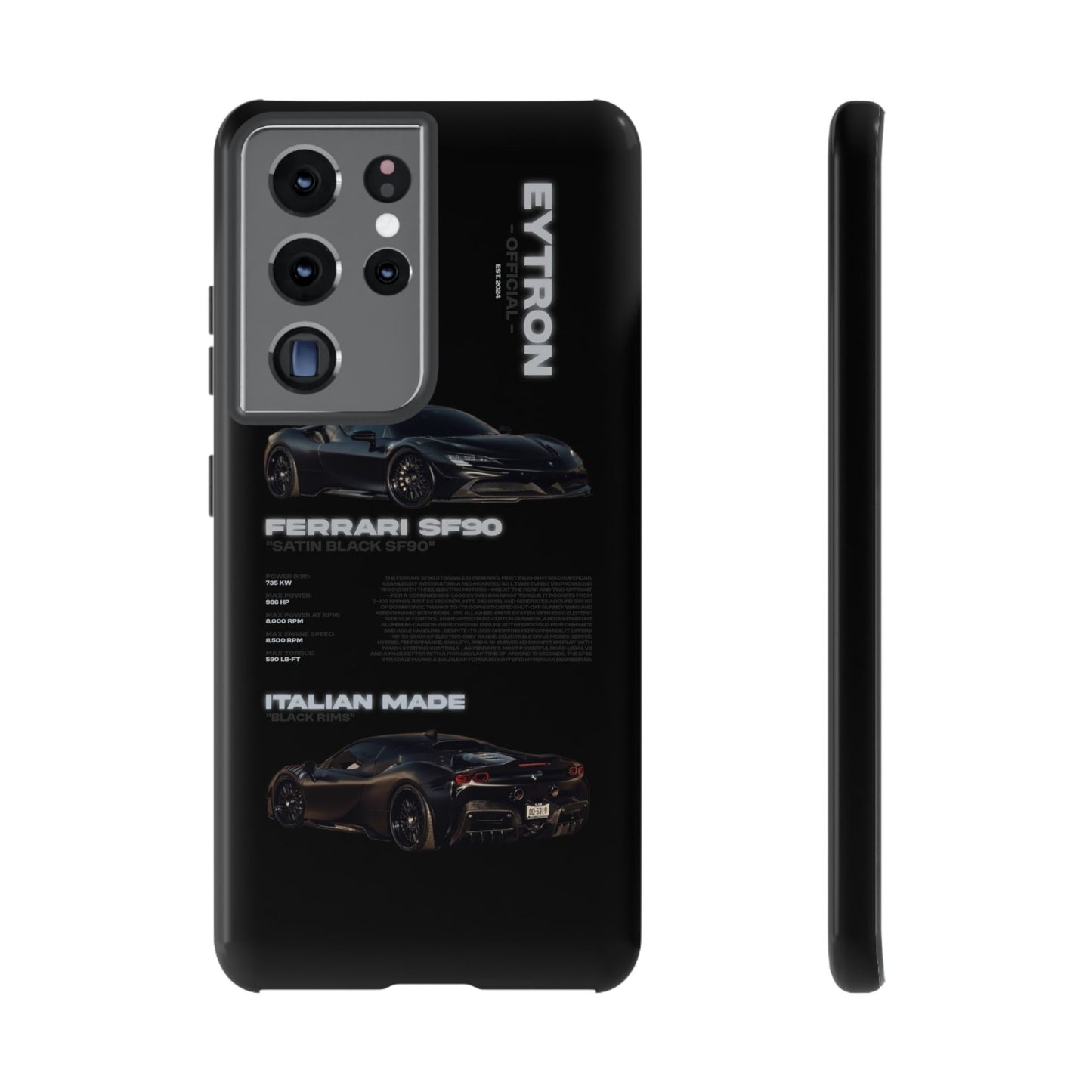 "Satin Black SF90" Sturdy Case