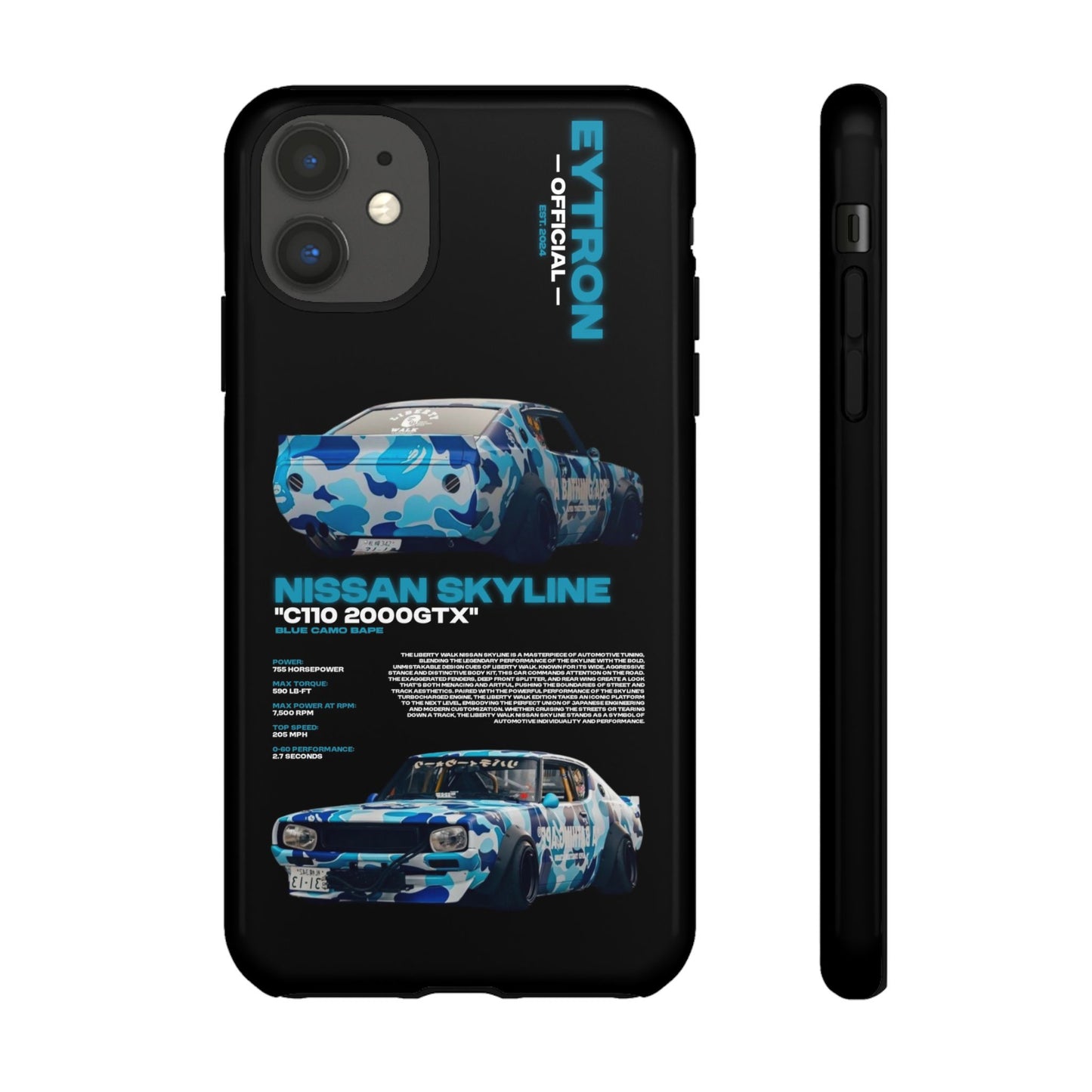"Blue Camo Bape" Sturdy Case