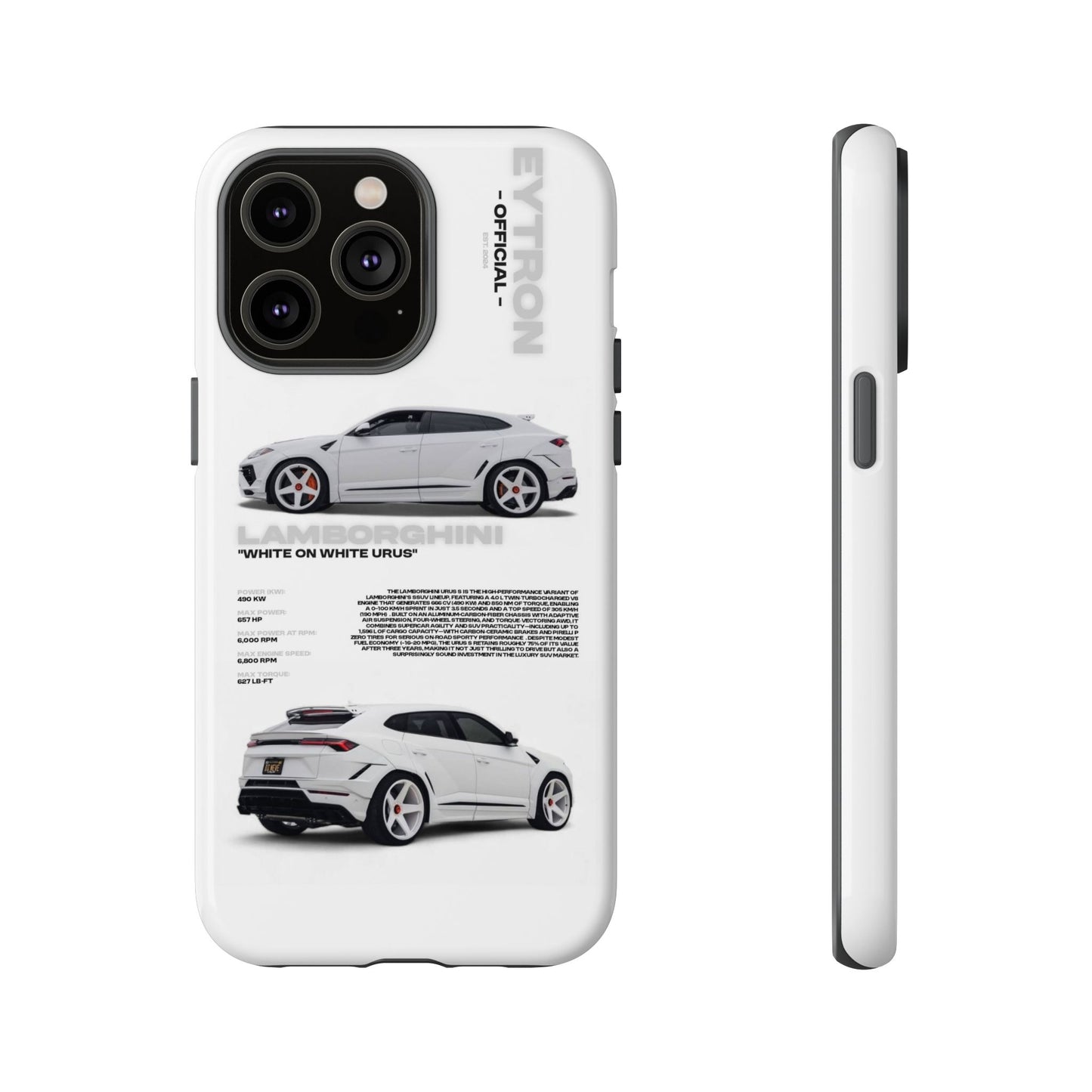 "White On White Urus" Sturdy Case