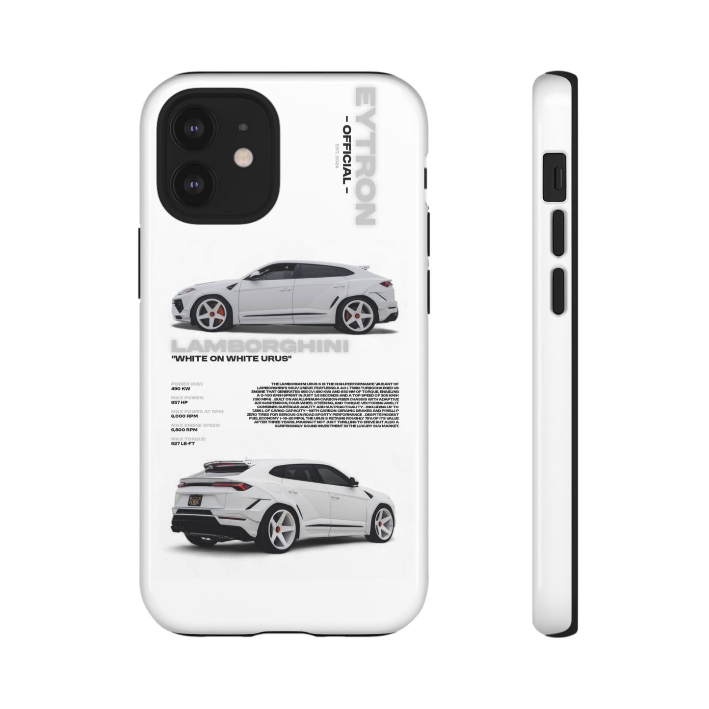 "White On White Urus" Sturdy Case