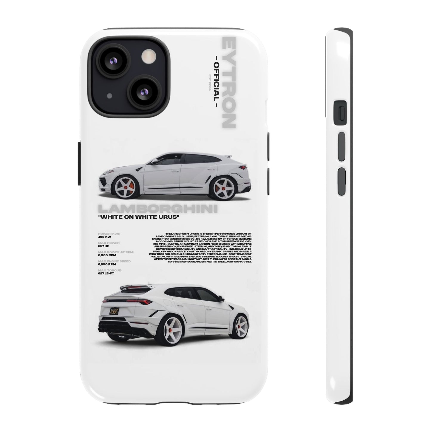 "White On White Urus" Sturdy Case