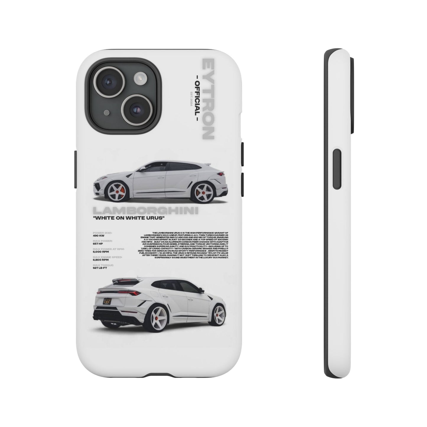 "White On White Urus" Sturdy Case