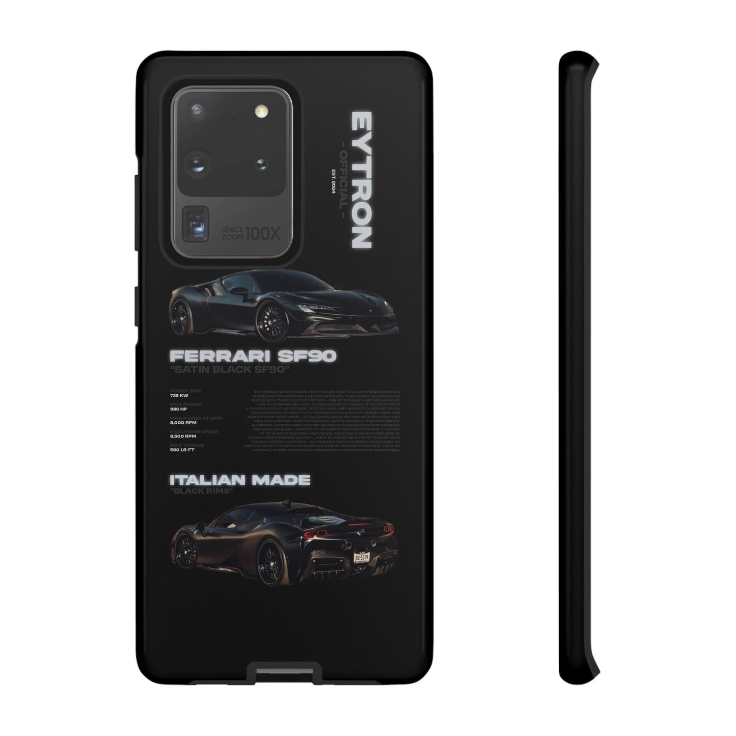 "Satin Black SF90" Sturdy Case