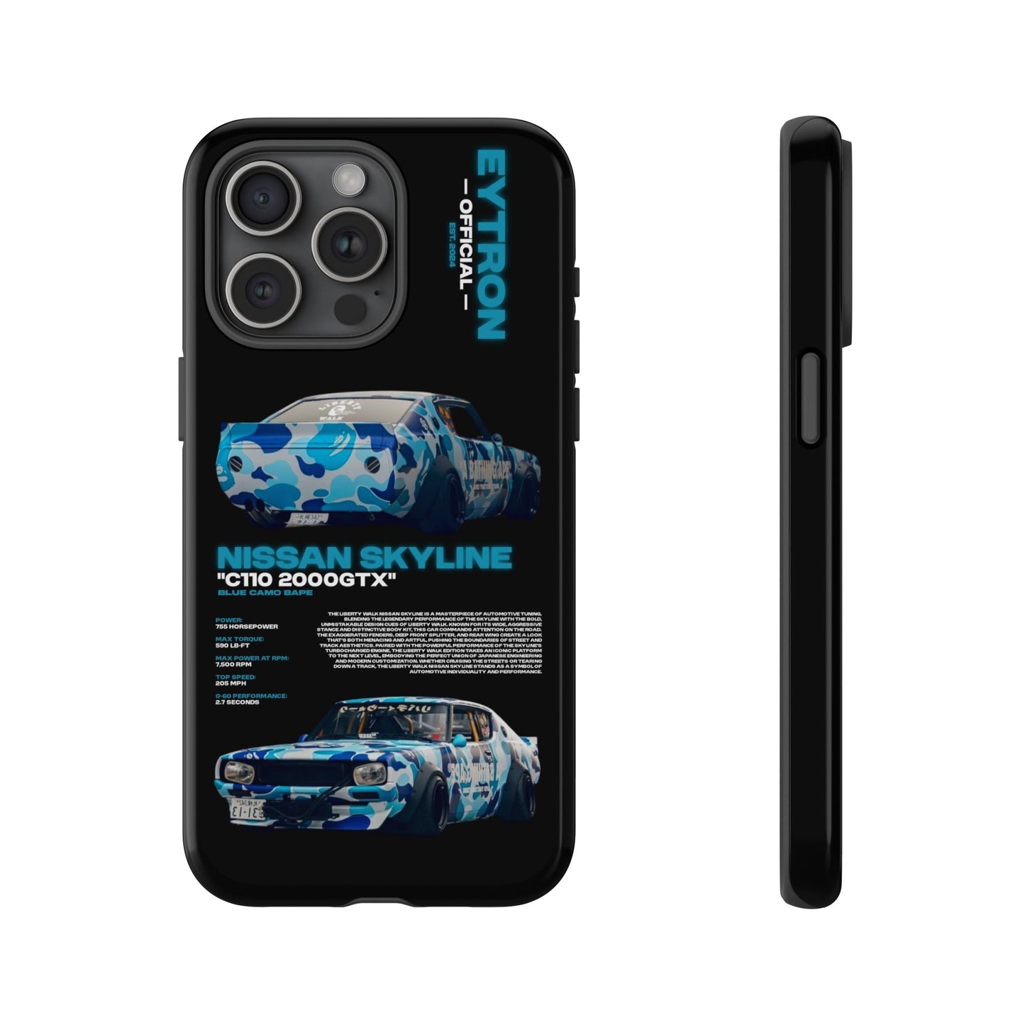 "Blue Camo Bape" Sturdy Case