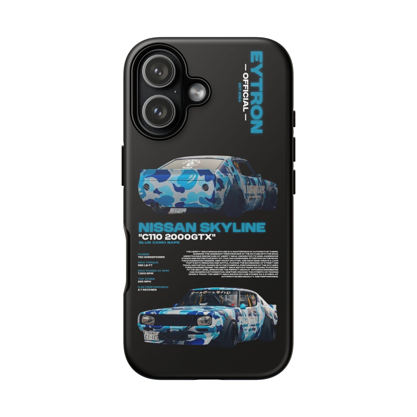 "Blue Camo Bape" Sturdy Case