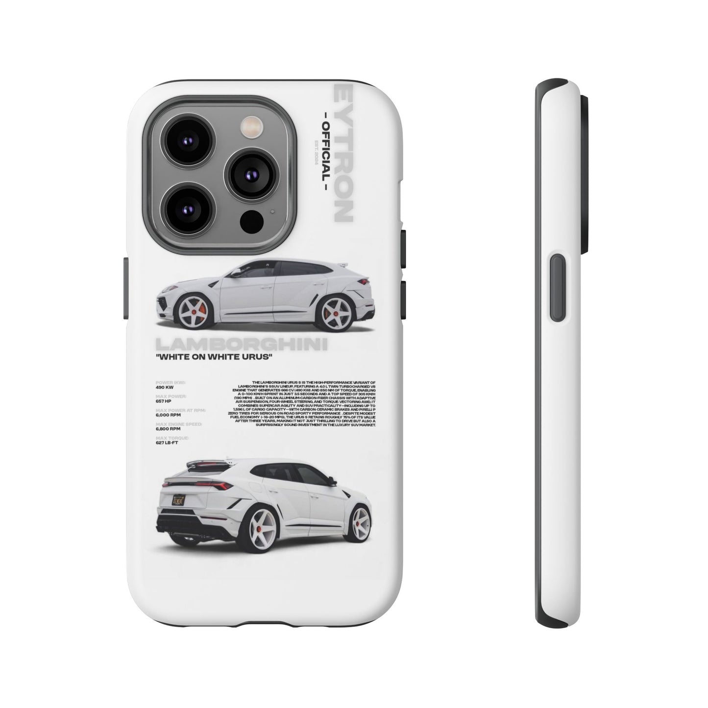 "White On White Urus" Sturdy Case