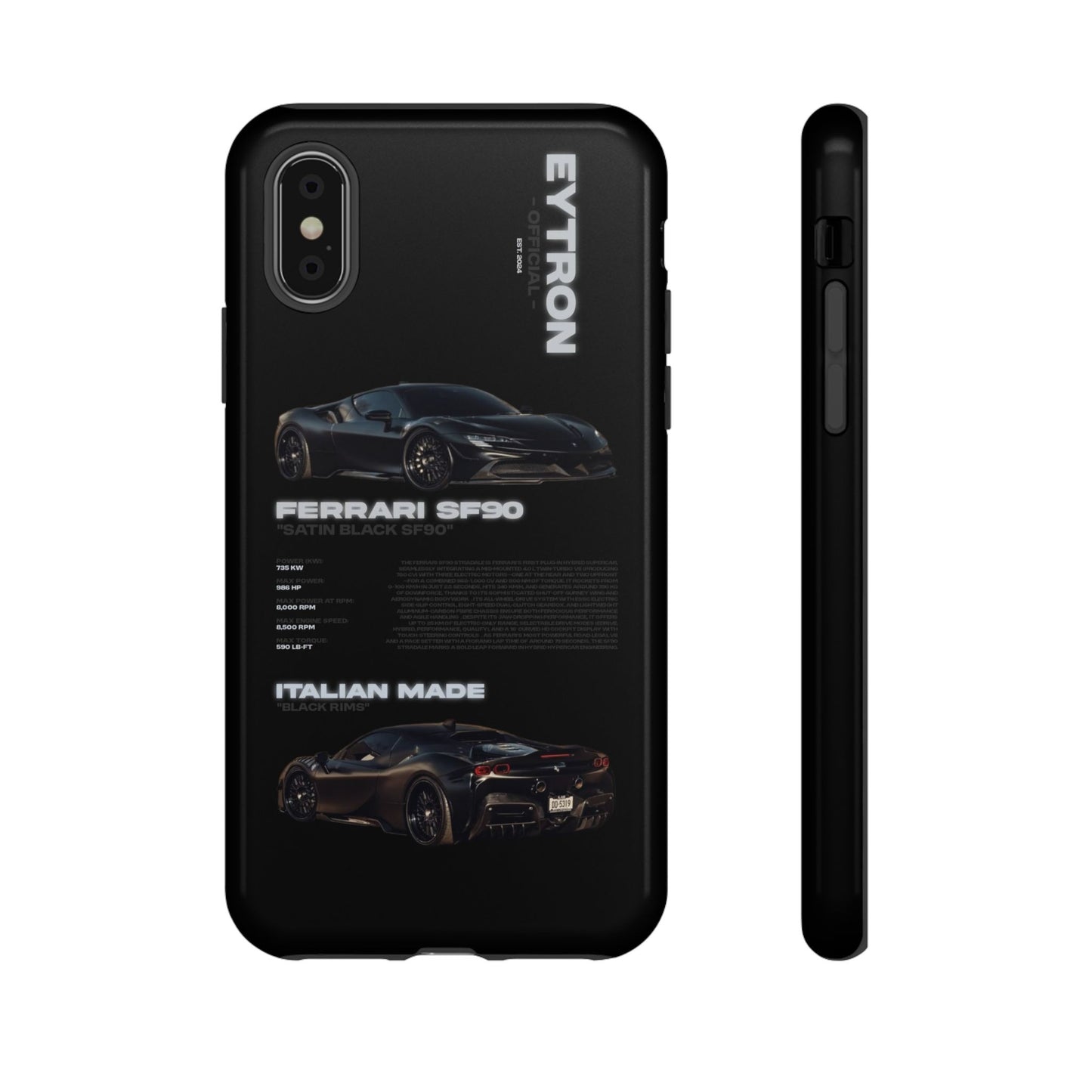 "Satin Black SF90" Sturdy Case