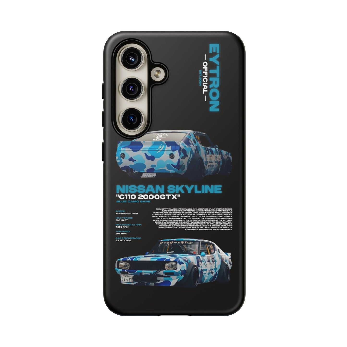 "Blue Camo Bape" Sturdy Case