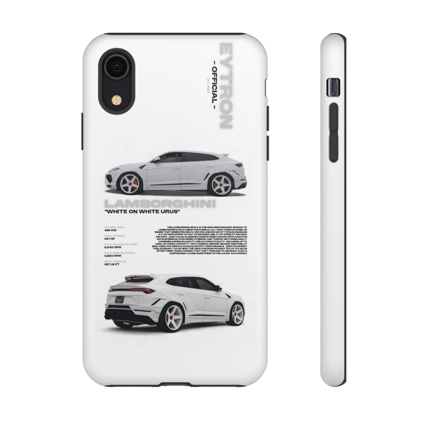 "White On White Urus" Sturdy Case