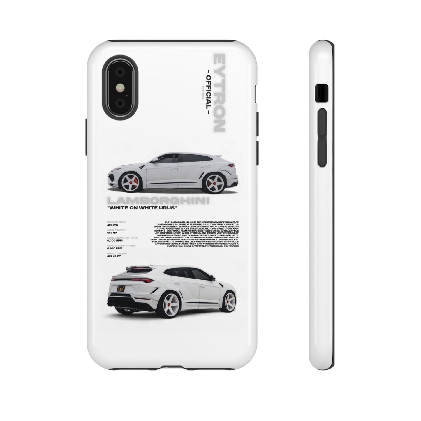 "White On White Urus" Sturdy Case