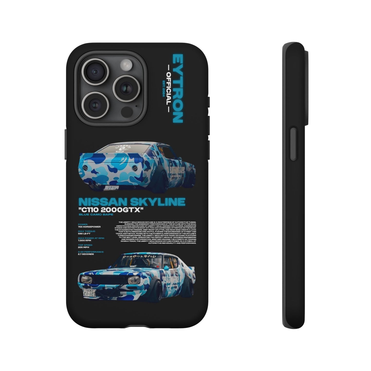 "Blue Camo Bape" Sturdy Case