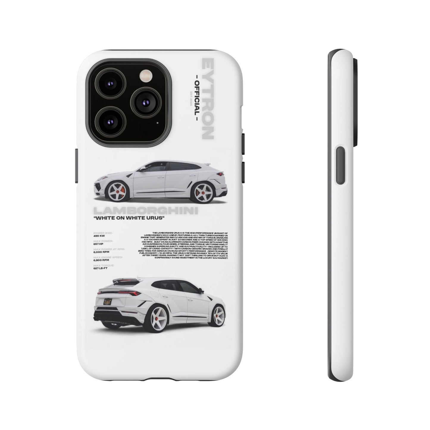 "White On White Urus" Sturdy Case