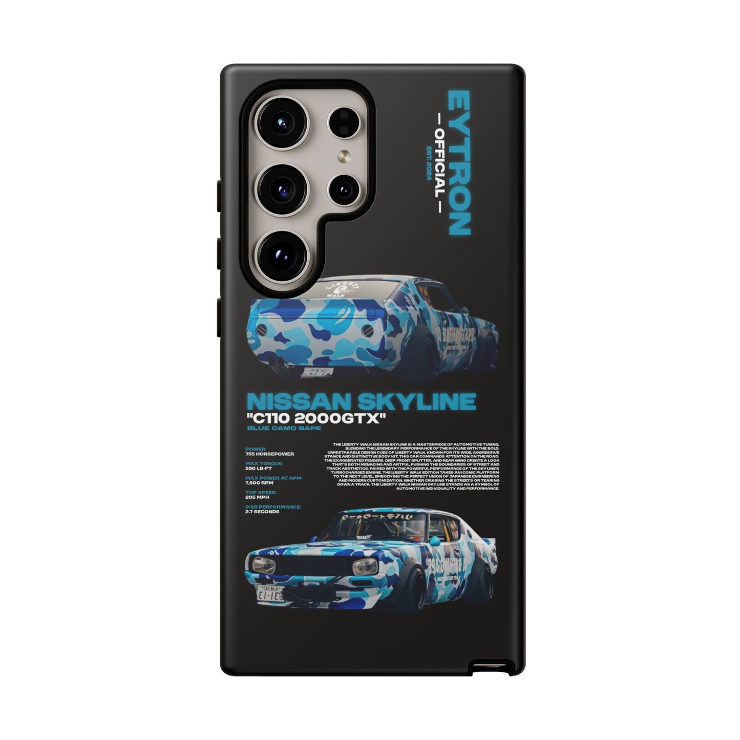 "Blue Camo Bape" Sturdy Case