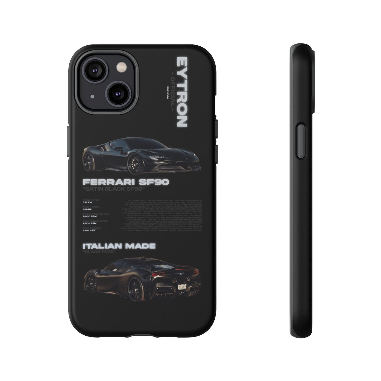 "Satin Black SF90" Sturdy Case