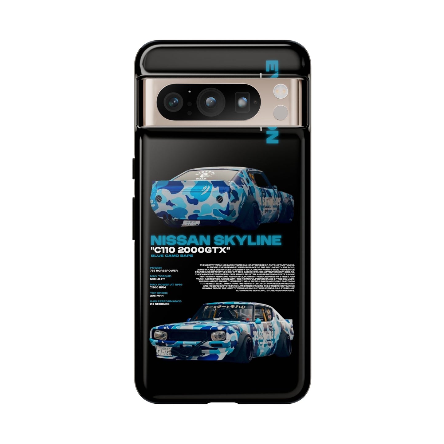 "Blue Camo Bape" Sturdy Case