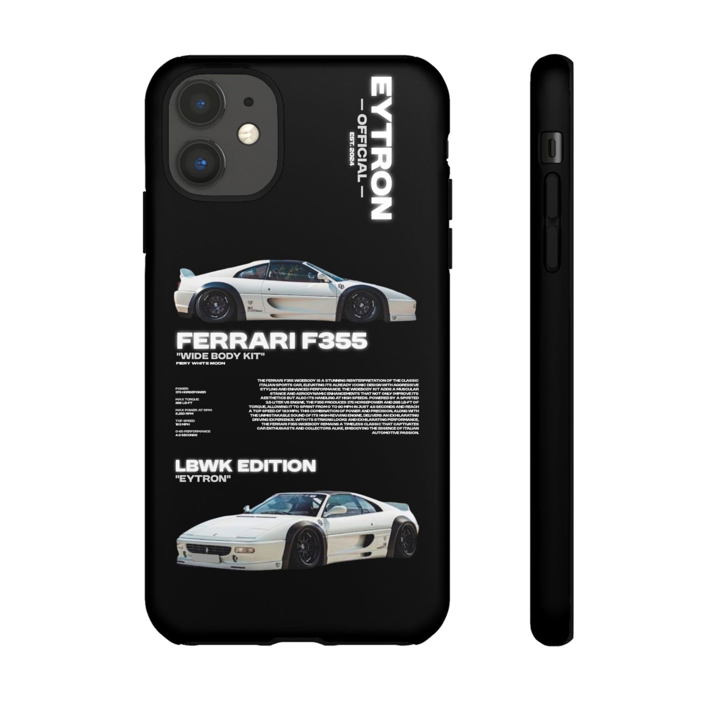 "Fiery White Moon" Sturdy Case