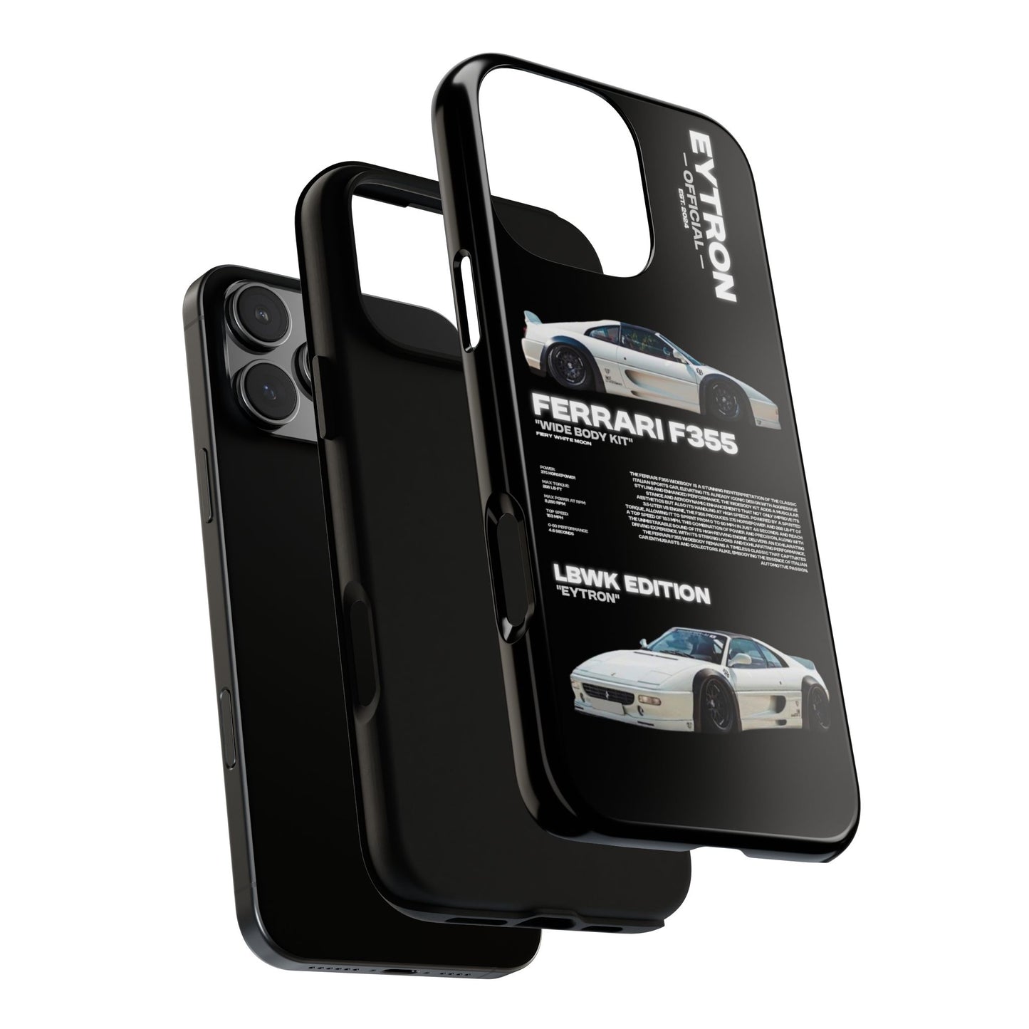 "Fiery White Moon" Sturdy Case
