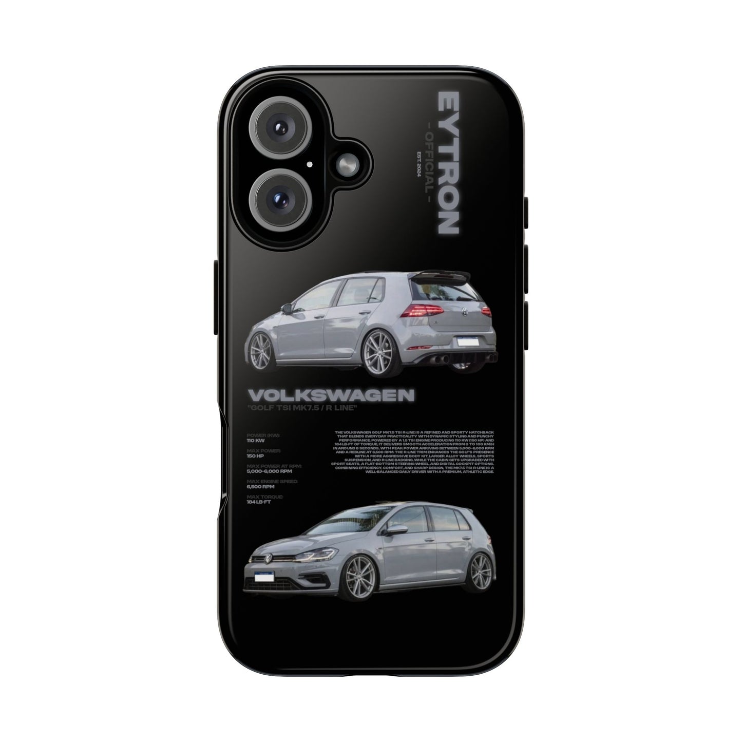 "Golf TSI MK7.5 / R Line" Sturdy Case