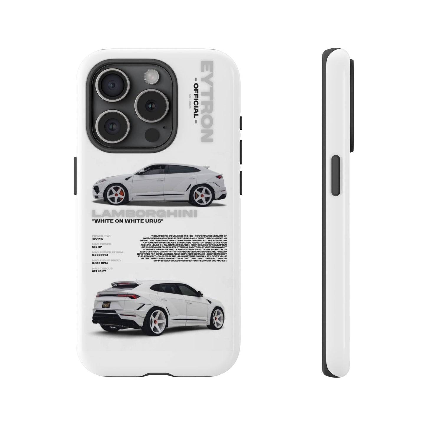"White On White Urus" Sturdy Case