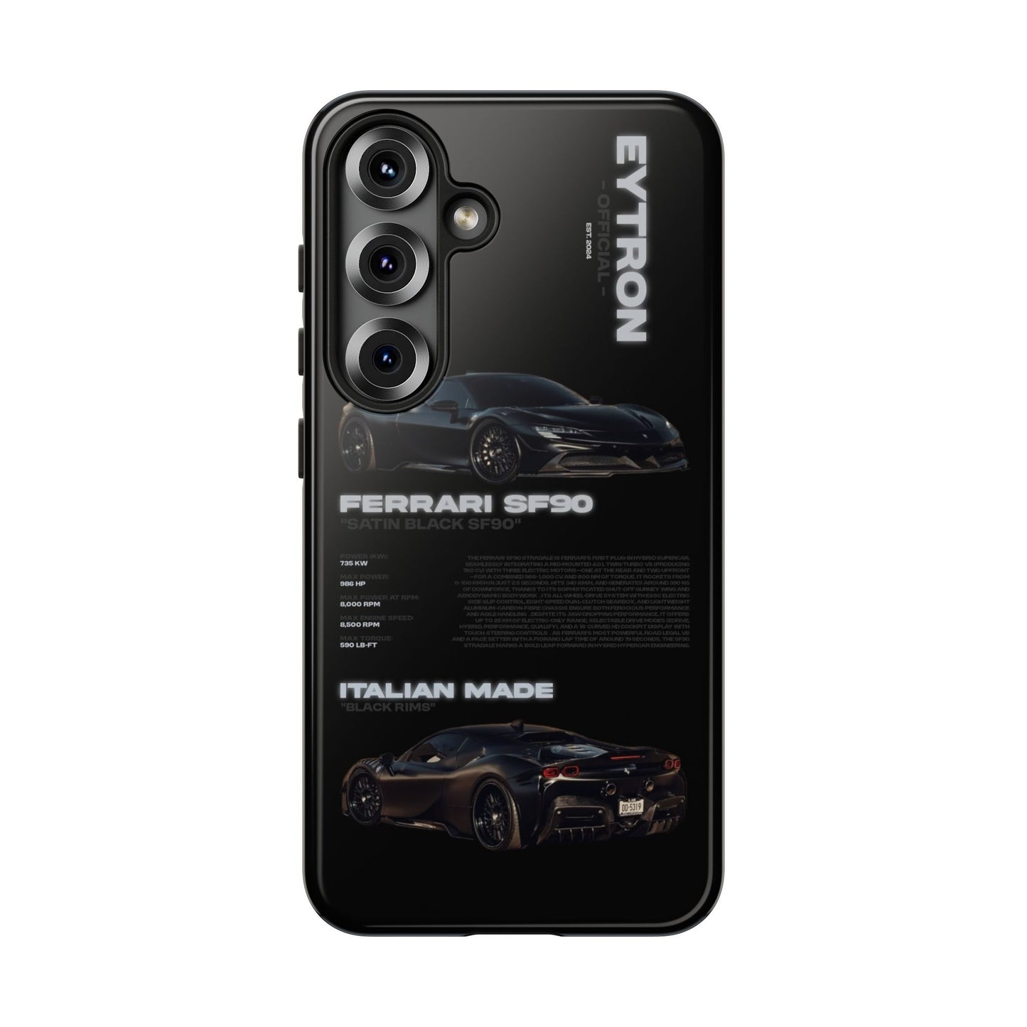 "Satin Black SF90" Sturdy Case