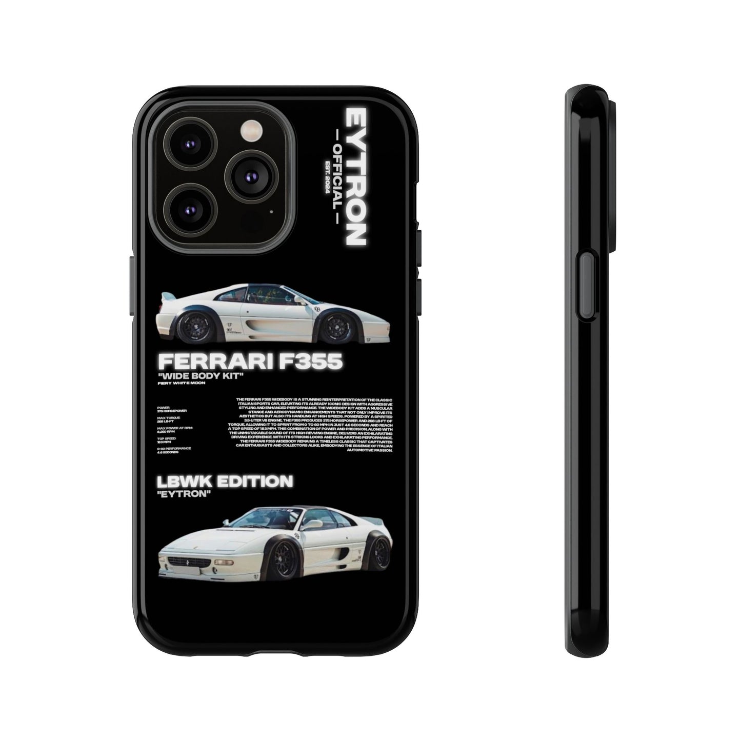 "Fiery White Moon" Sturdy Case