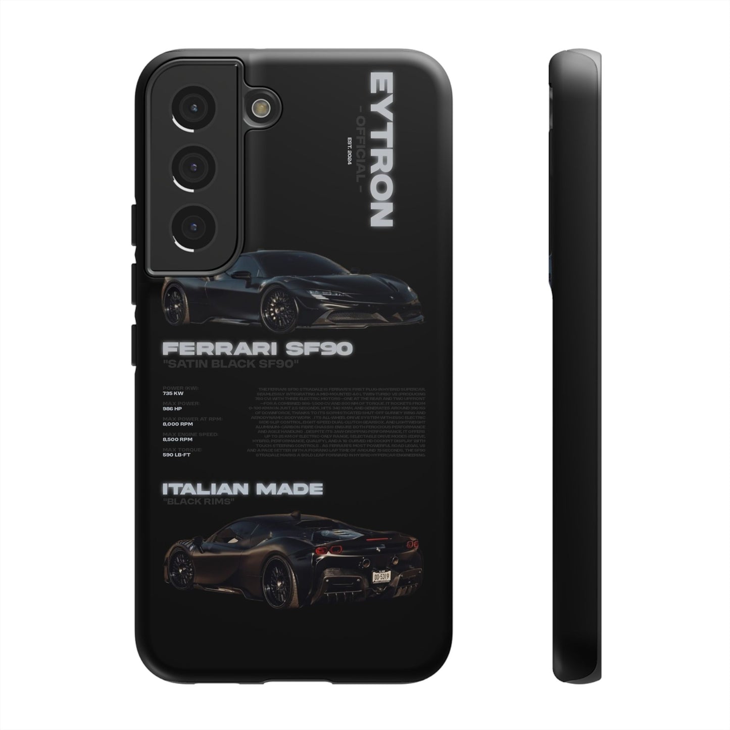 "Satin Black SF90" Sturdy Case