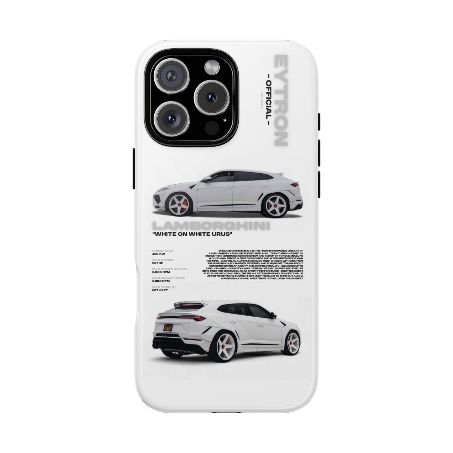 "White On White Urus" Sturdy Case