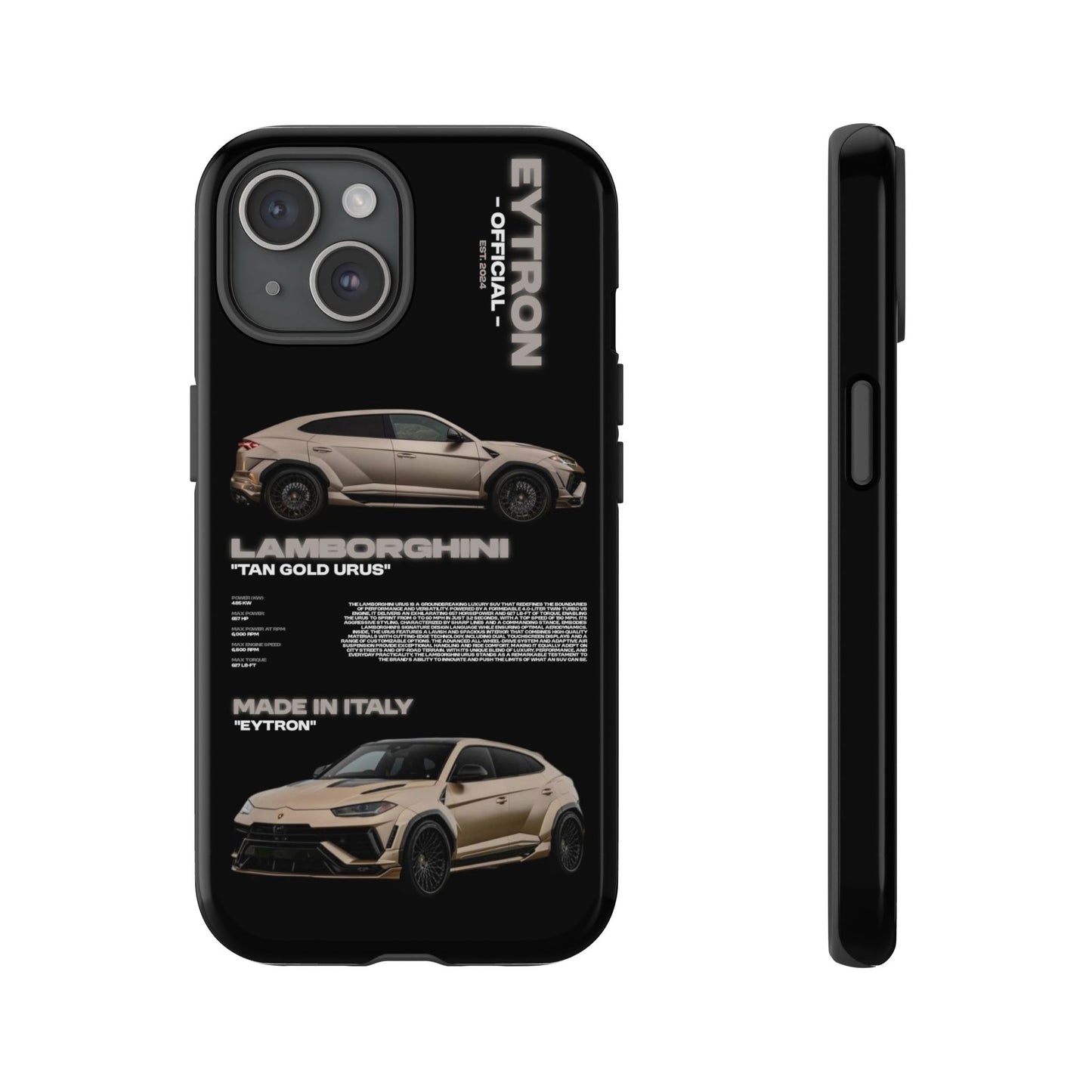 "Tan Gold Urus" Sturdy Case