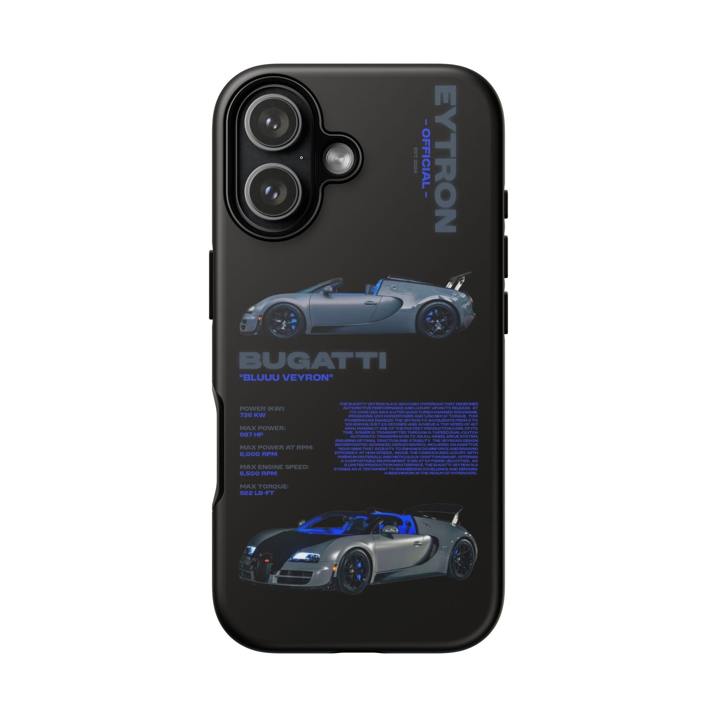 "Bluuu Veyron" Sturdy Case