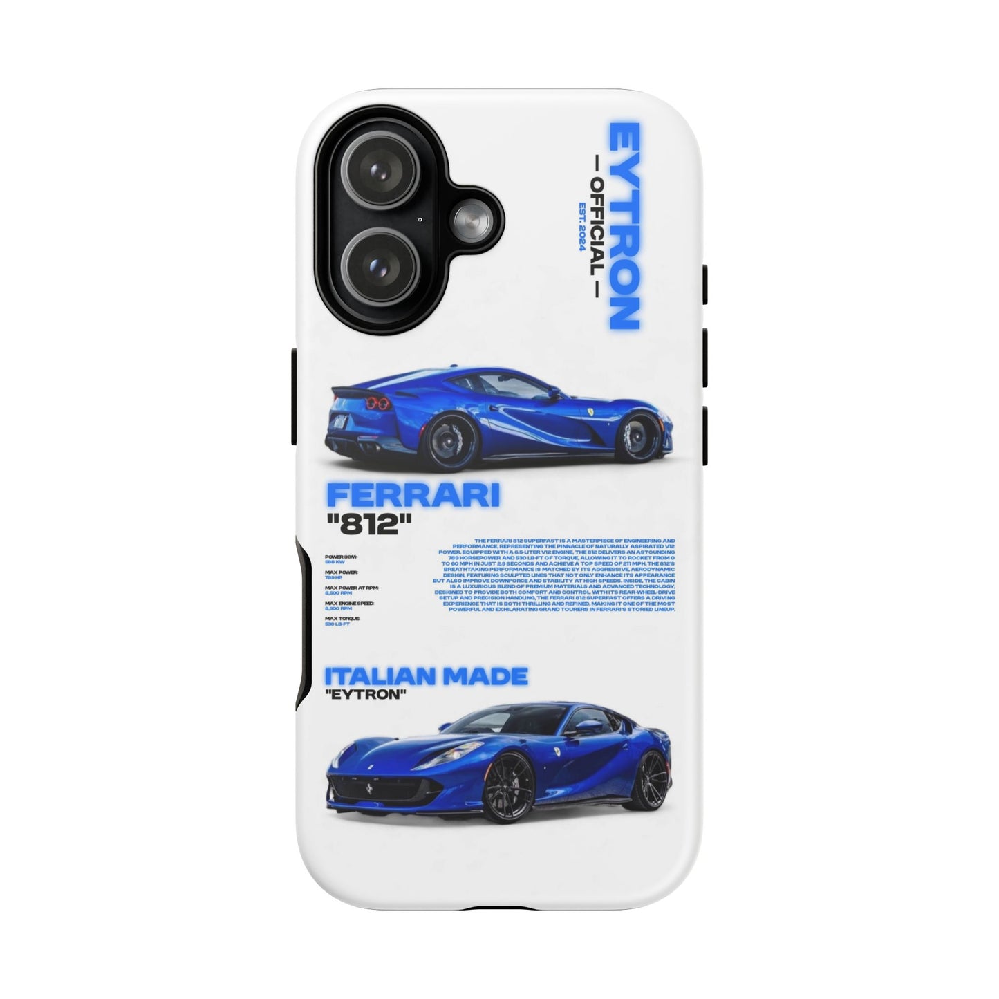 "Blue Thunder" Sturdy Case
