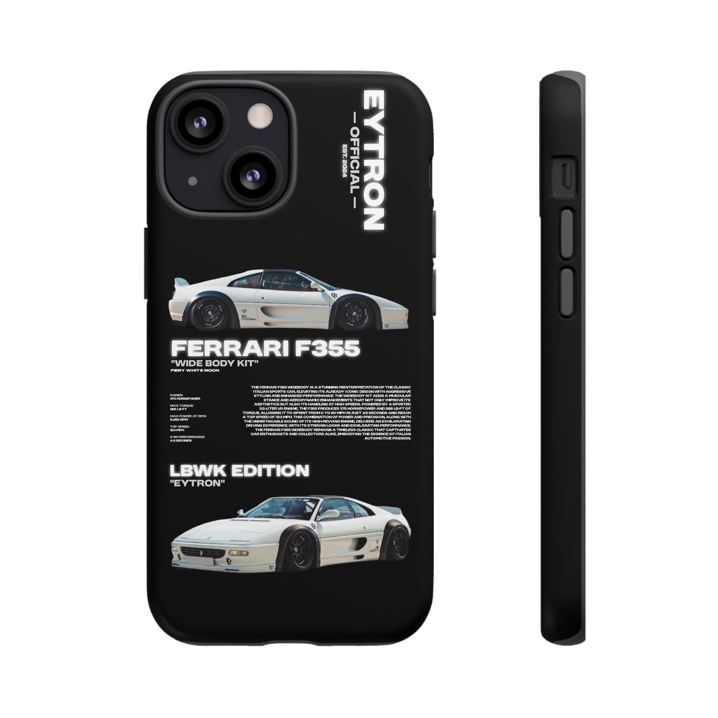 "Fiery White Moon" Sturdy Case