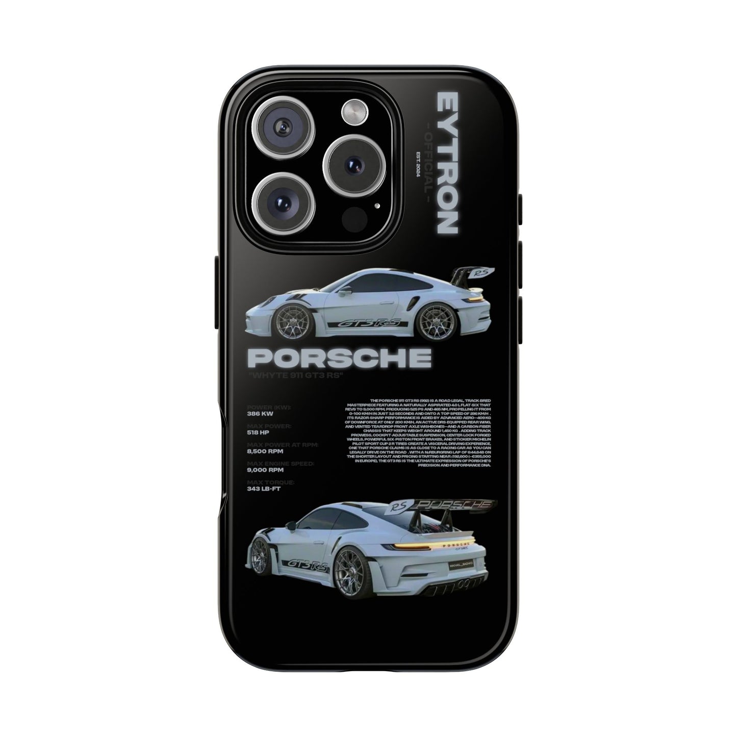 "Whyte 911 GT3 RS" Sturdy Case