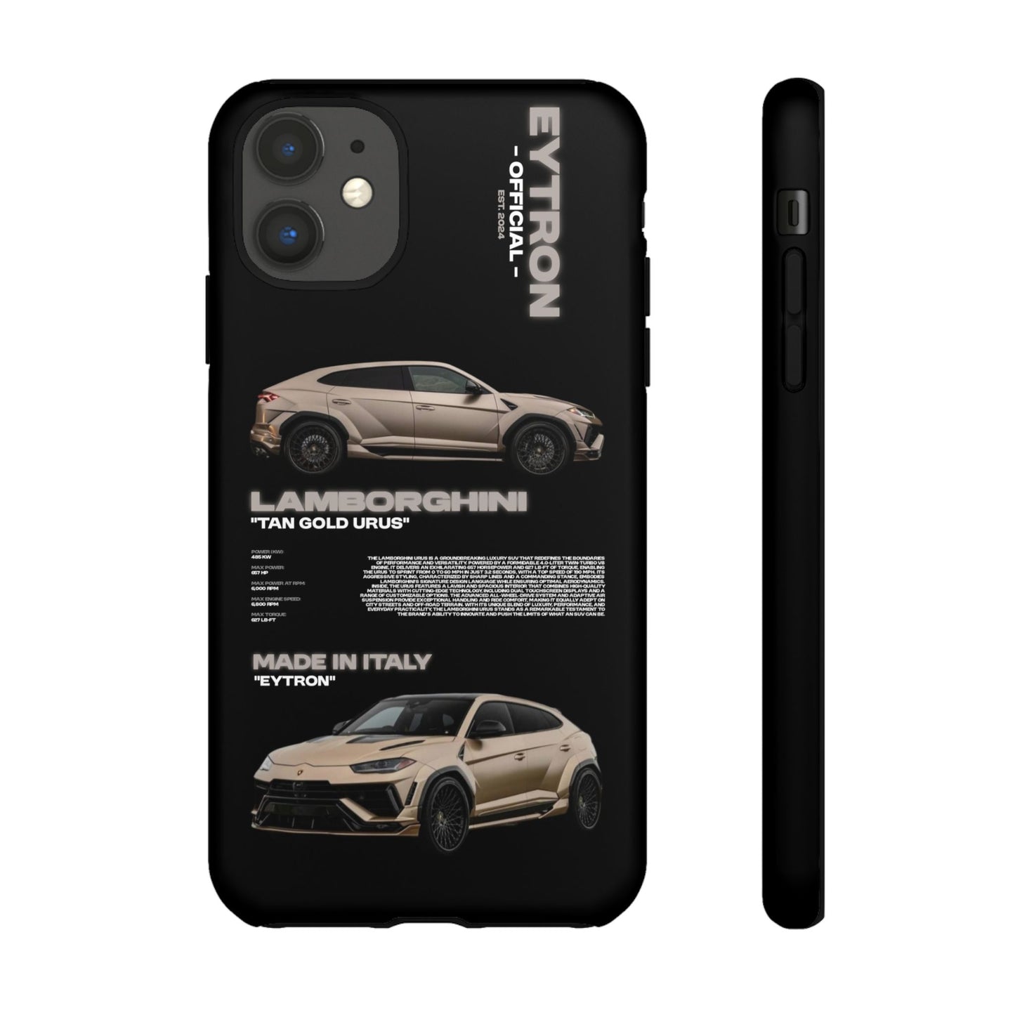 "Tan Gold Urus" Sturdy Case