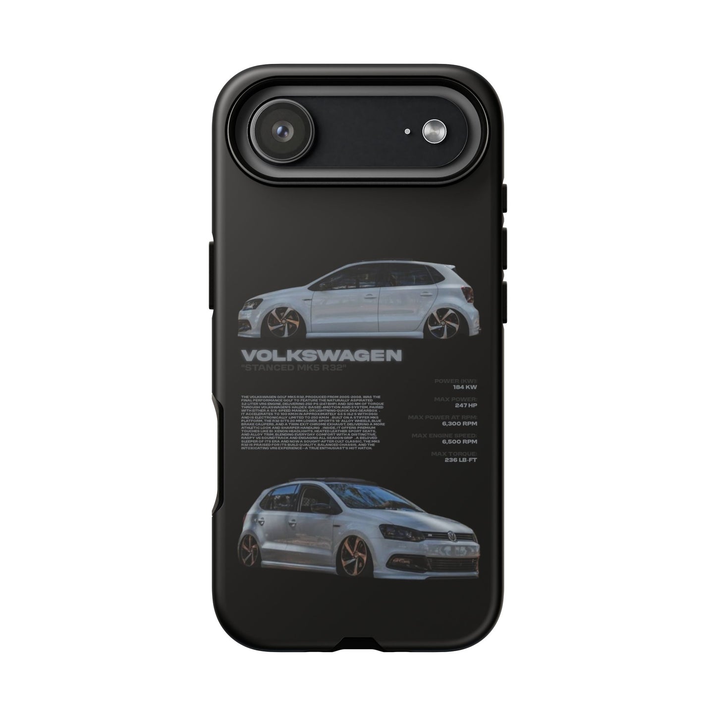 "Stanced MK5 R32" Sturdy Case