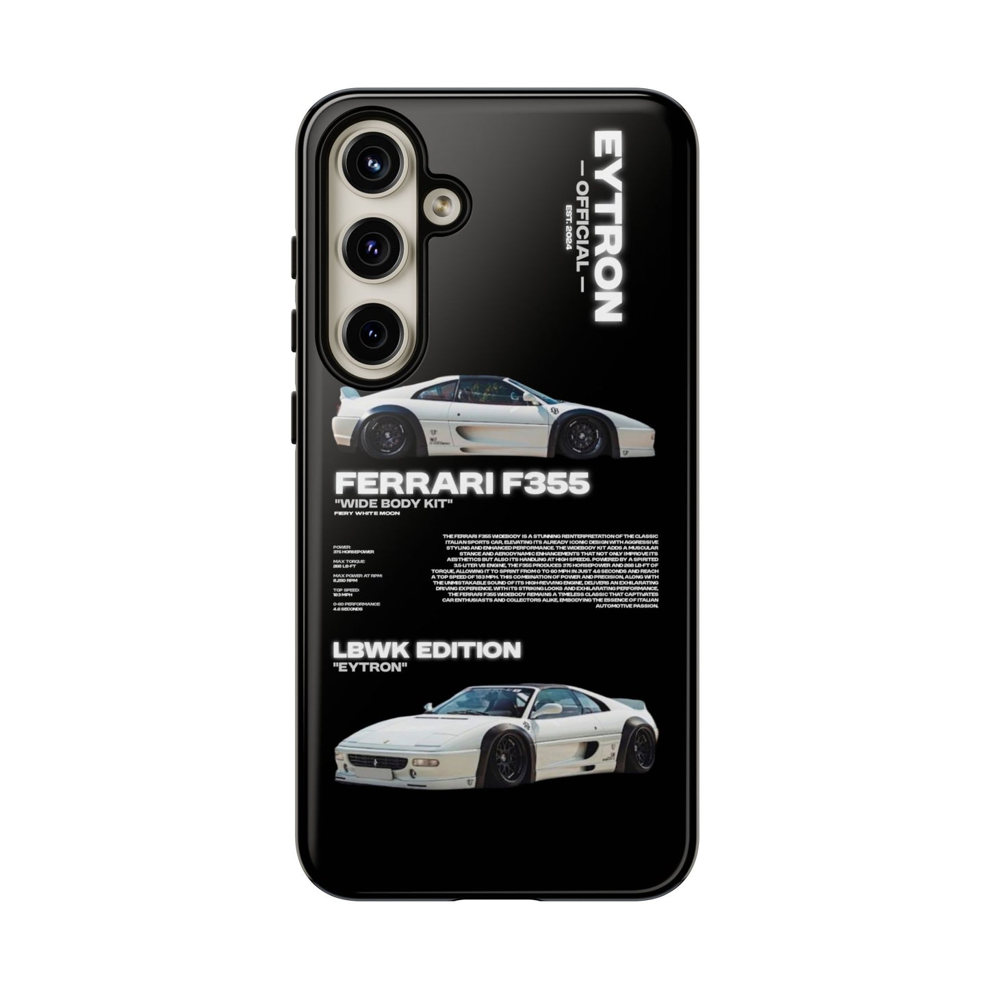 "Fiery White Moon" Sturdy Case