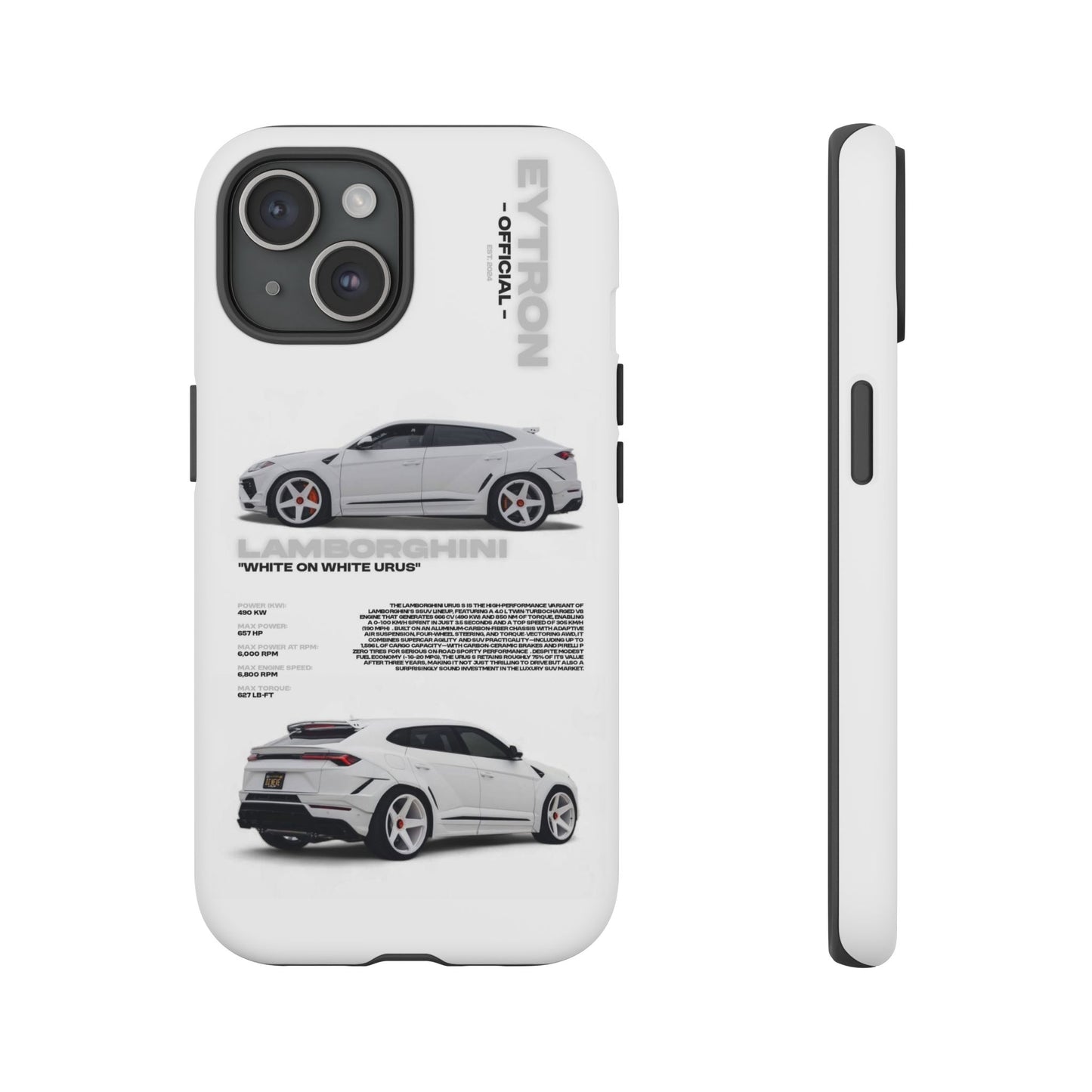 "White On White Urus" Sturdy Case