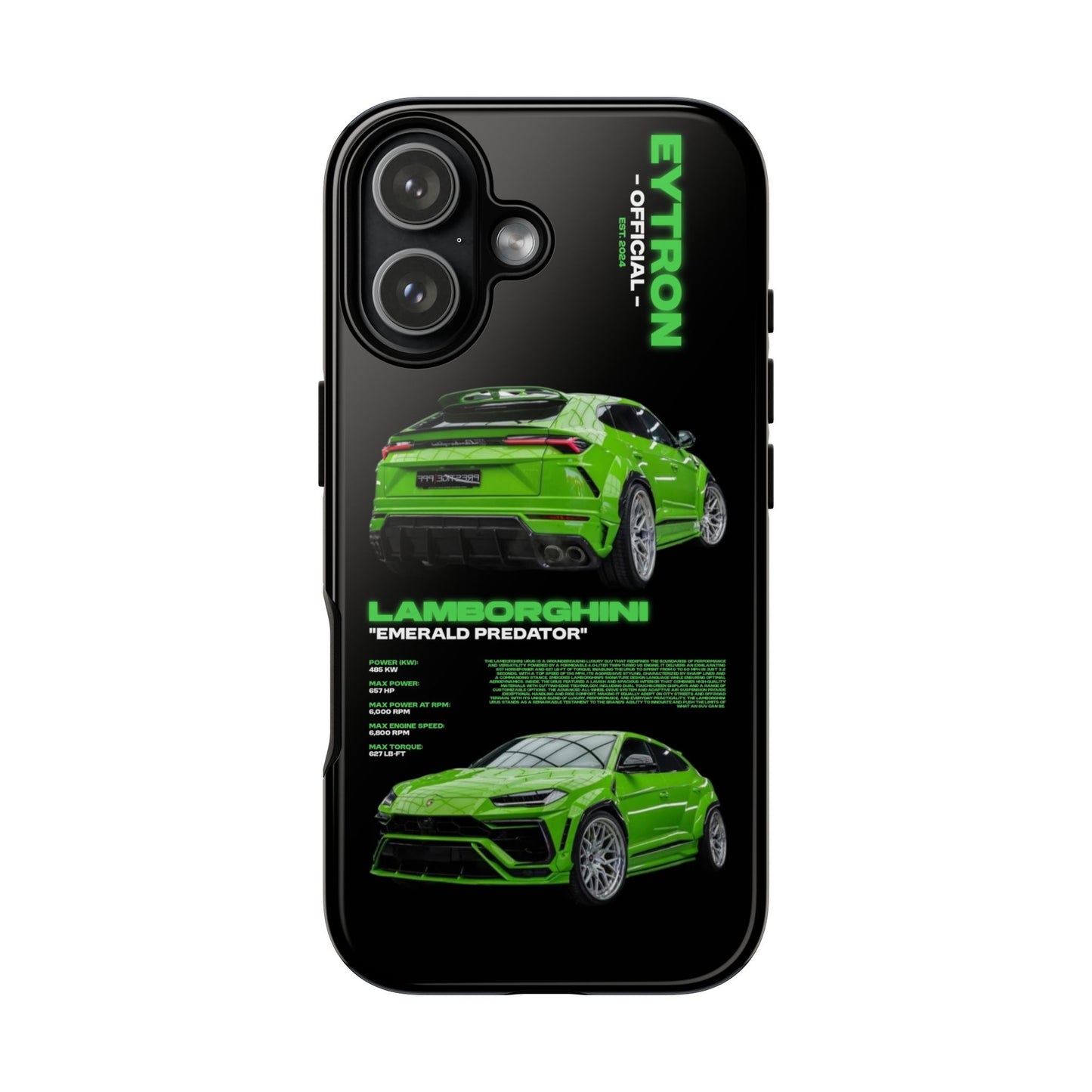 "Emerald Predator" Sturdy Case