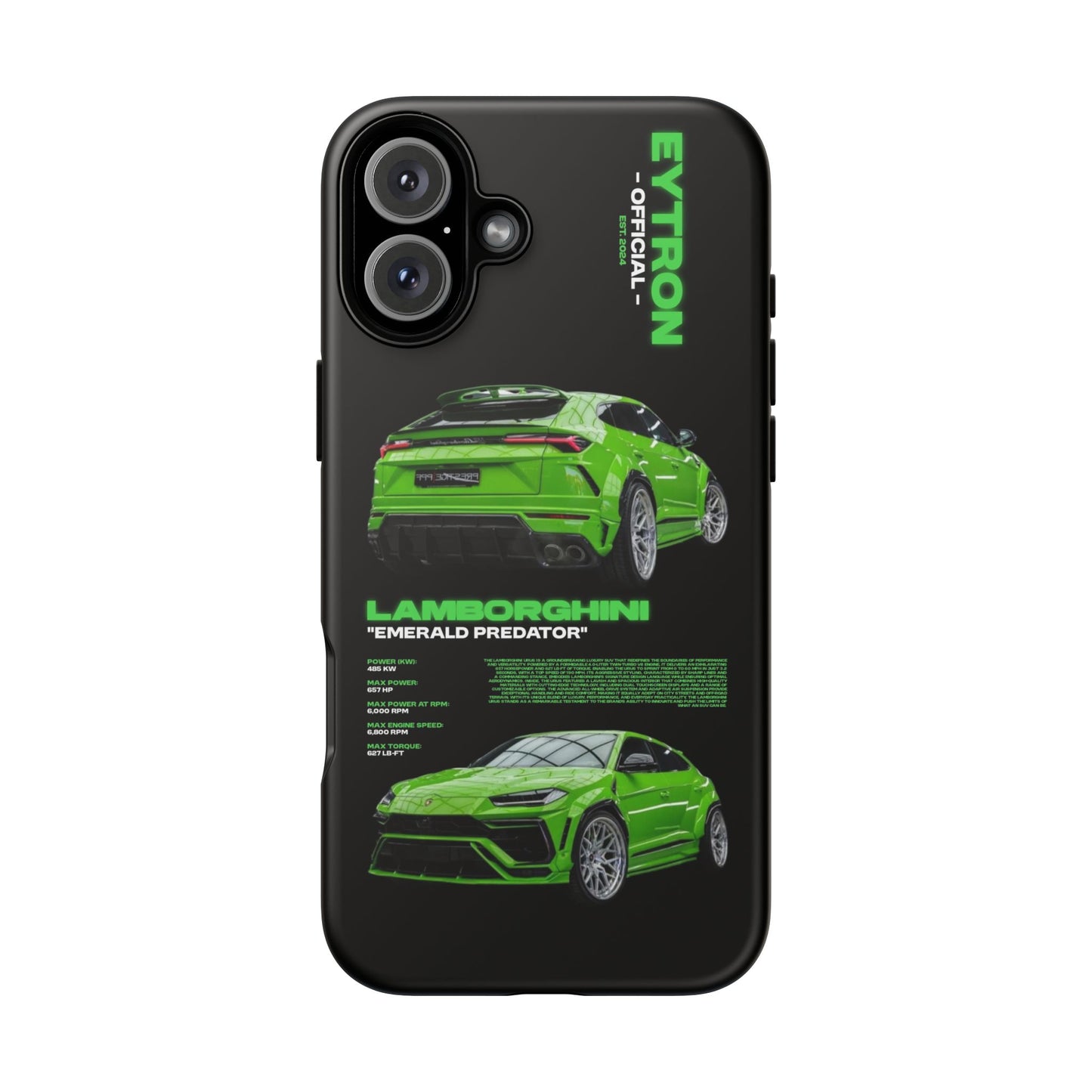"Emerald Predator" Sturdy Case