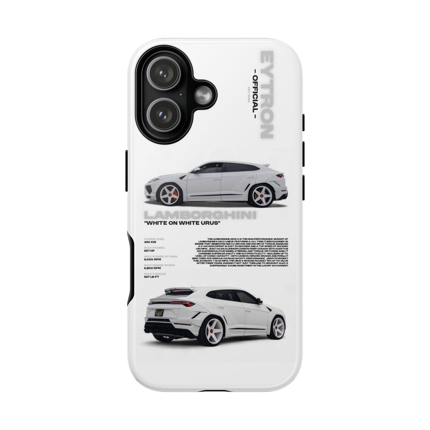 "White On White Urus" Sturdy Case