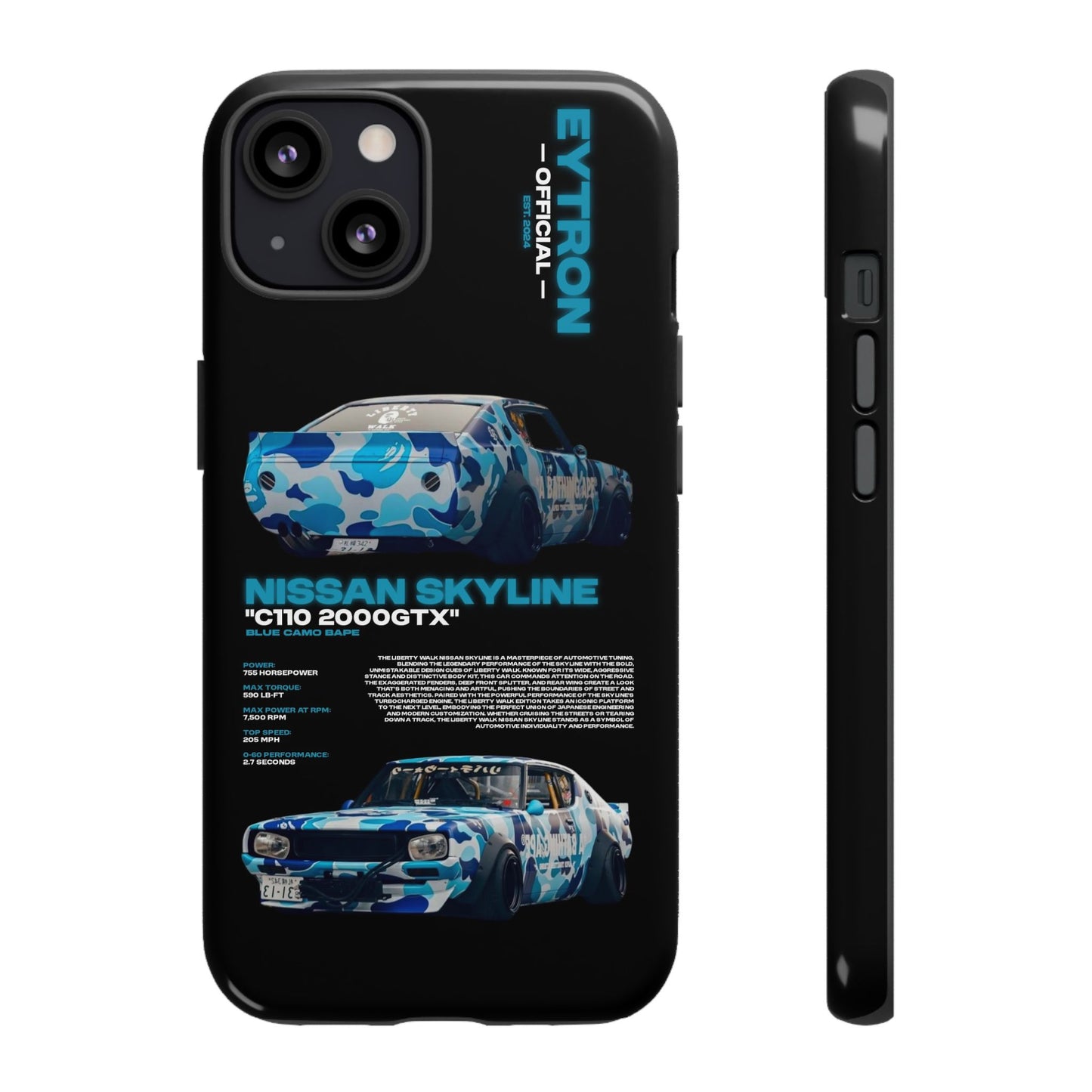 "Blue Camo Bape" Sturdy Case
