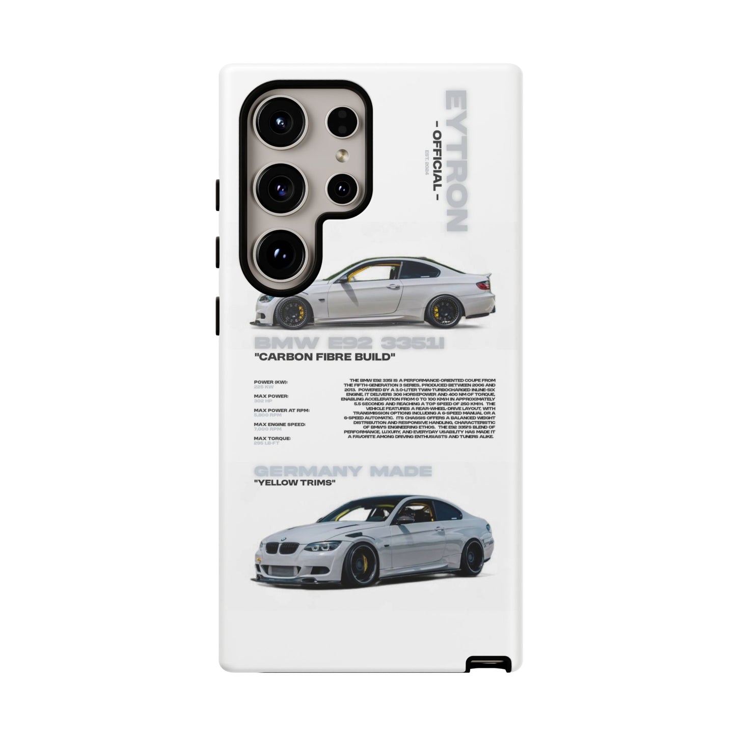 "Carbon E92" Sturdy Case