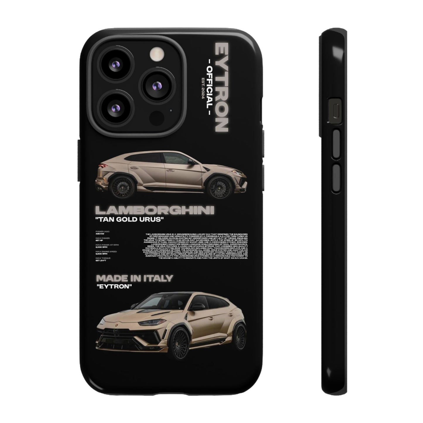 "Tan Gold Urus" Sturdy Case