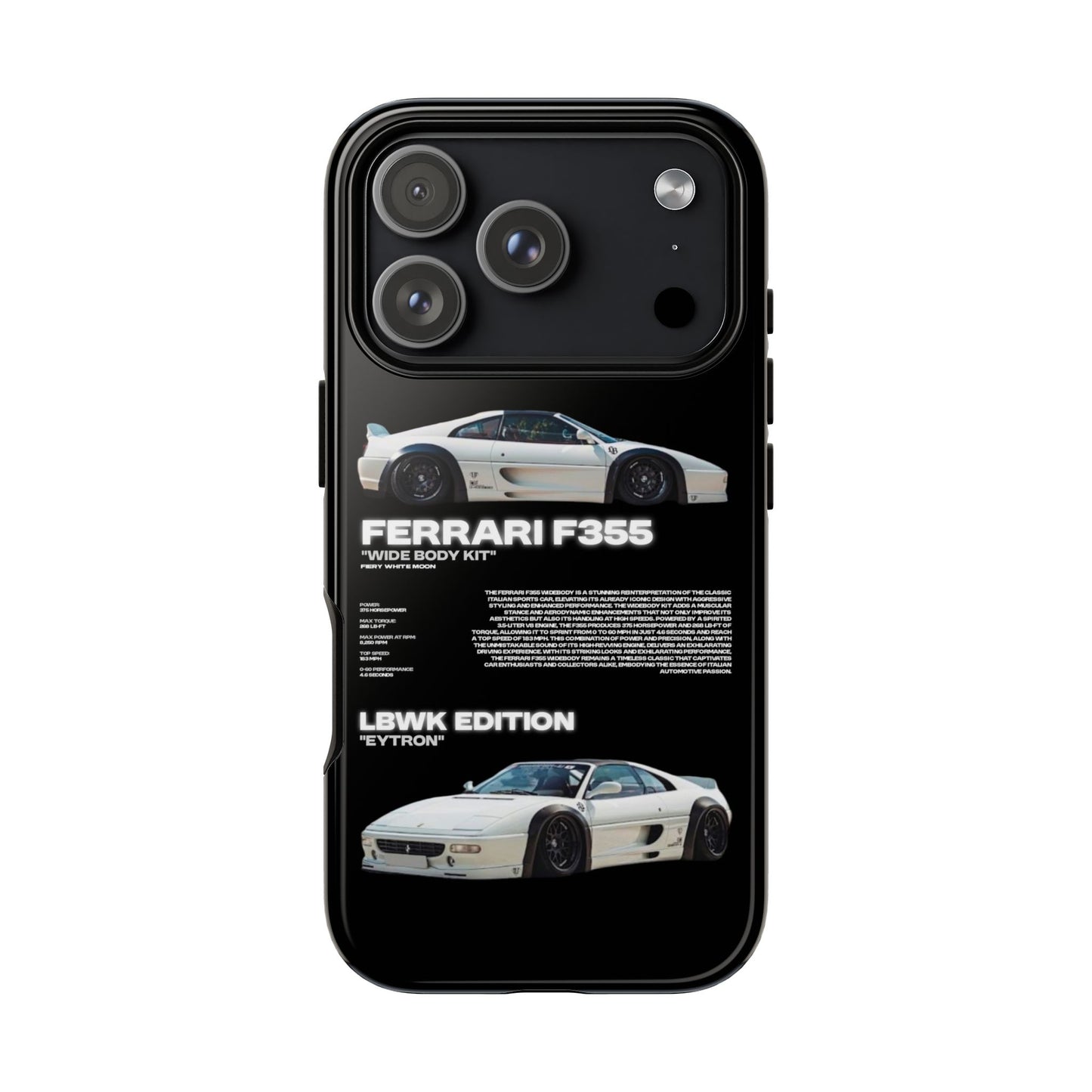 "Fiery White Moon" Sturdy Case