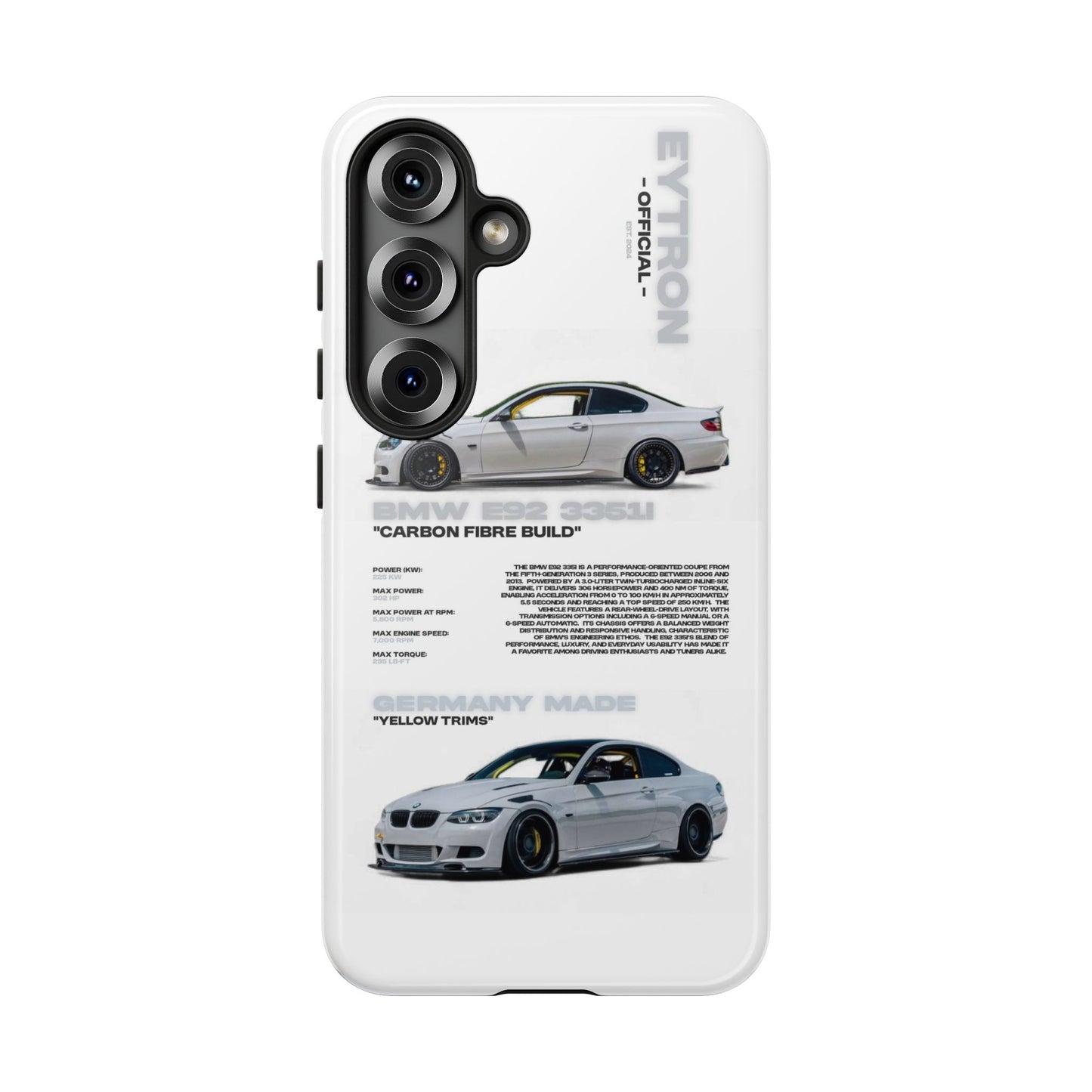 "Carbon E92" Sturdy Case