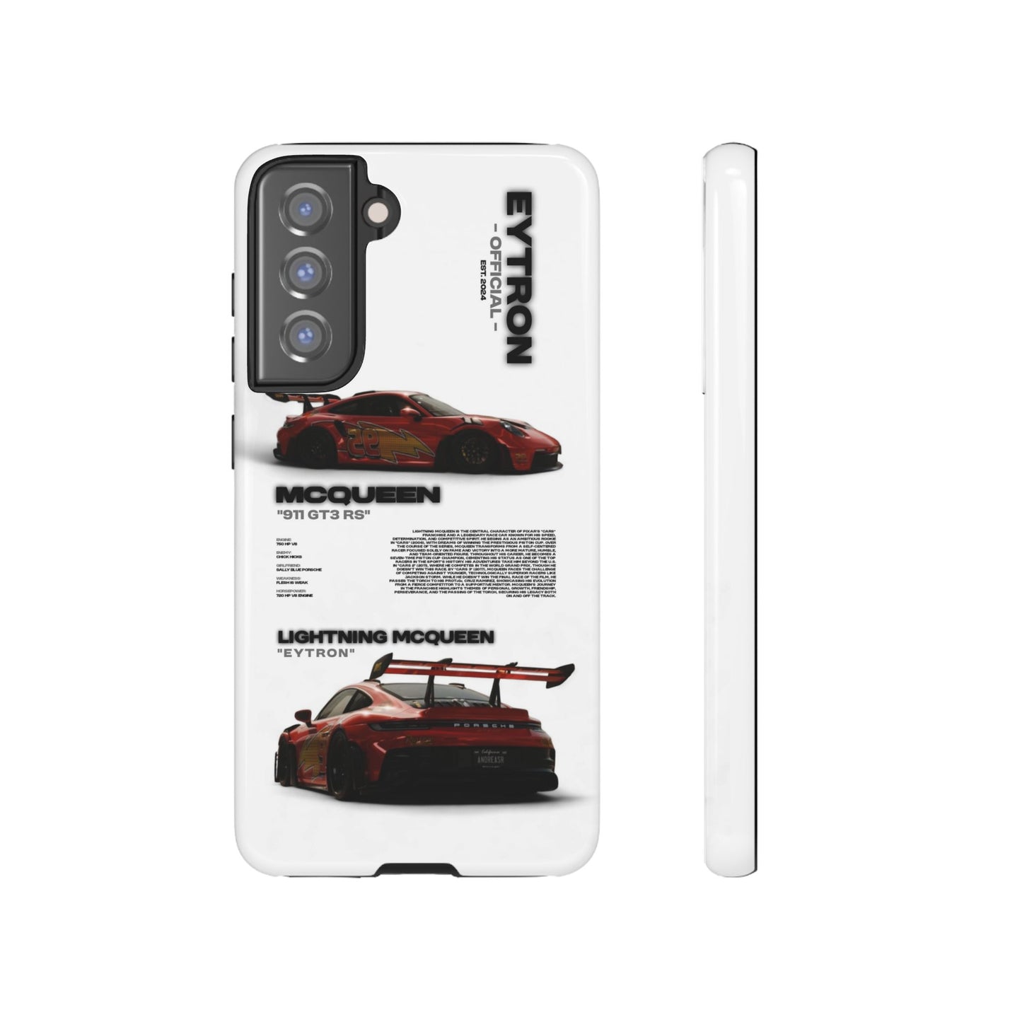 "McQueen" White Tough Case