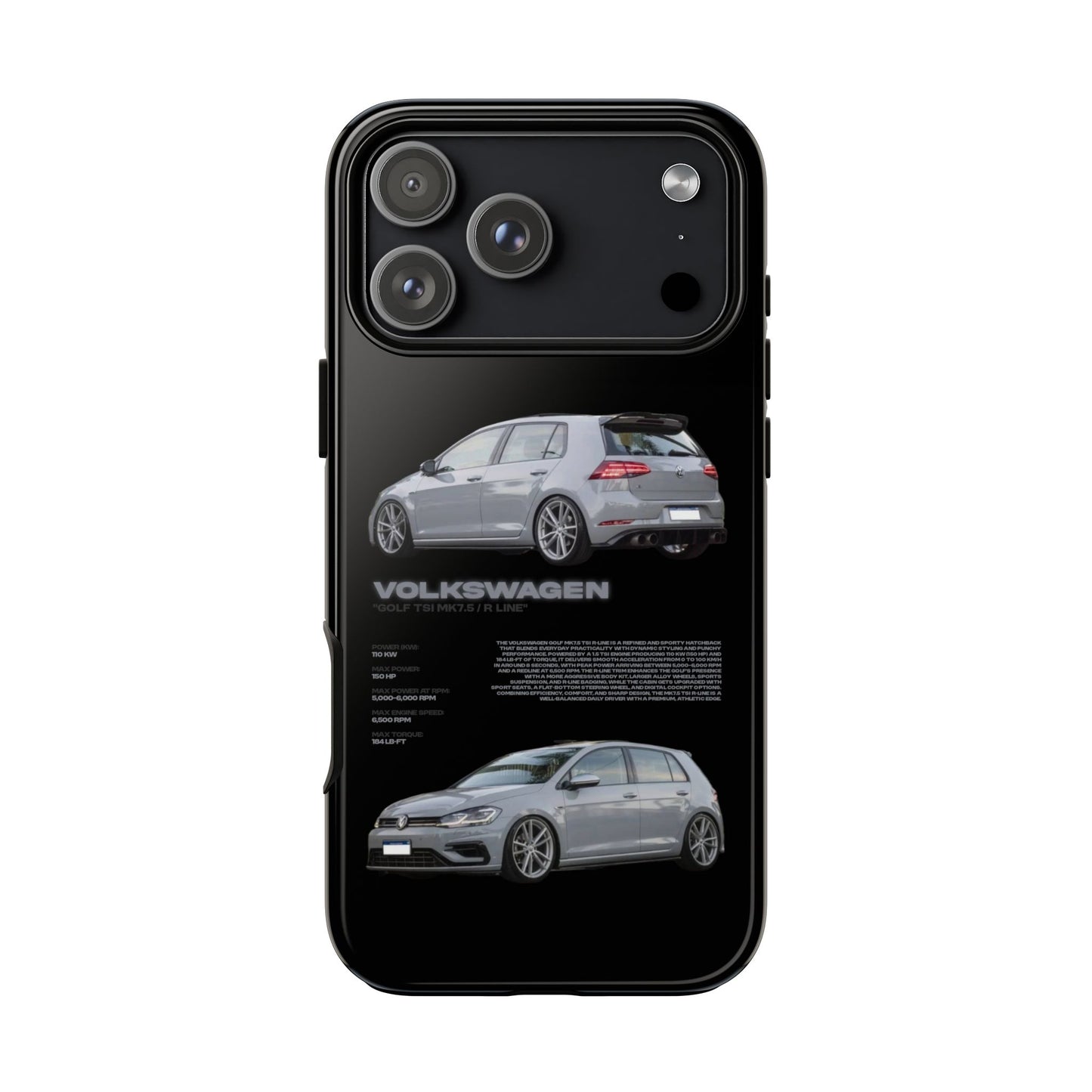 "Golf TSI MK7.5 / R Line" Sturdy Case