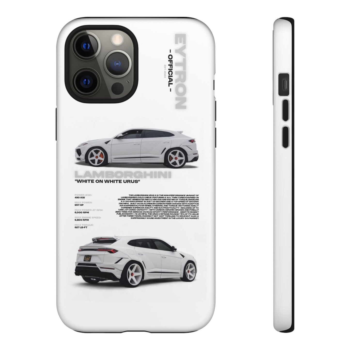 "White On White Urus" Sturdy Case