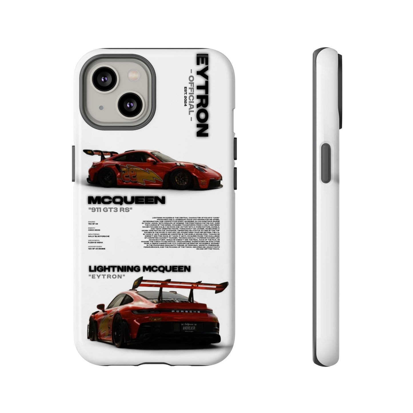 "McQueen" White Tough Case
