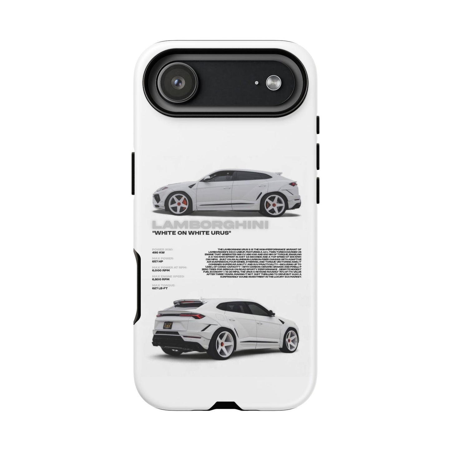"White On White Urus" Sturdy Case